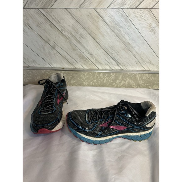 Brooks Shoes - Brooks Adrenaline GTS 16 Women's Sz 8.5 B Medium Running Shoes Black Purple